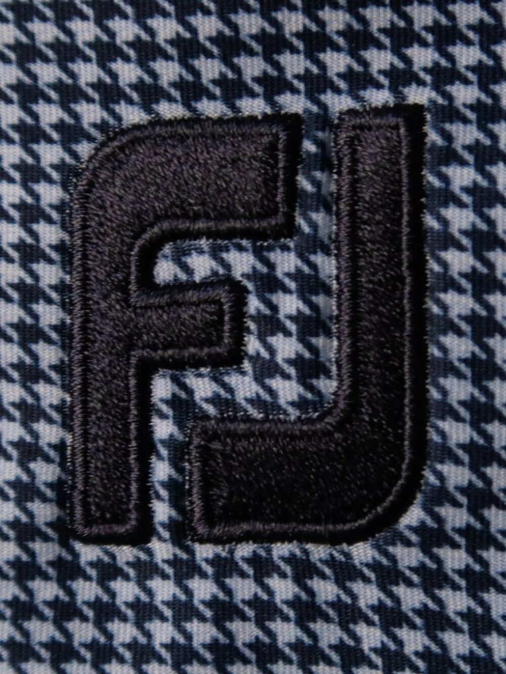 FootJoy Navy Houndstooth RFCC Performance Stretch Polo (L) OMG!! ⛳️